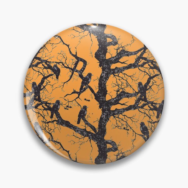 Artikelvorschau, Gruselige Baumkrähen Halloween entworfen und verkauft von ArtbyJustis.