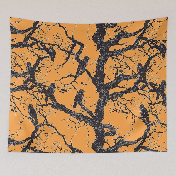 Item preview, Creepy Tree Crows Halloween designed and sold by ArtbyJustis.