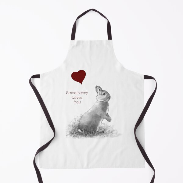 Item preview, Some Bunny Loves You, Cute Bunny, Pun, Red Heart, Pencil Art designed and sold by JoyfulWhimsy.
