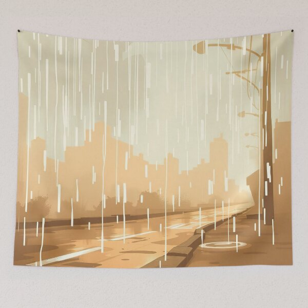 Item preview, Rain - A minimalistic abstract art designed and sold by UmagineArts.