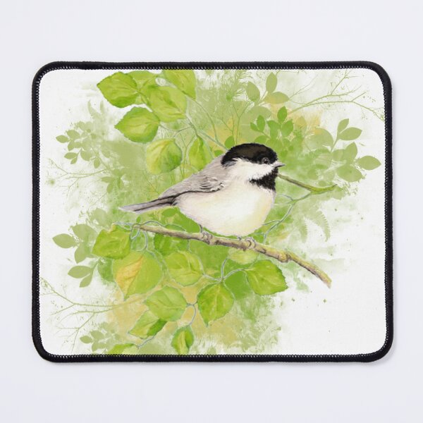 Item preview, Cute Little Black-Capped Chickadee Watercolor designed and sold by countrymouse.