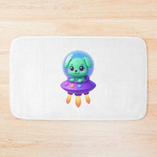 Item preview, Alien Puppy in UFO Bubble – 3D Cute Space Dog Design designed and sold by WolfPixelRo.
