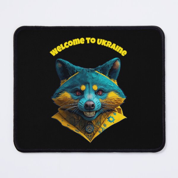 Item preview, Angry Raccoon Welcome to Ukraine Design designed and sold by GorinART.
