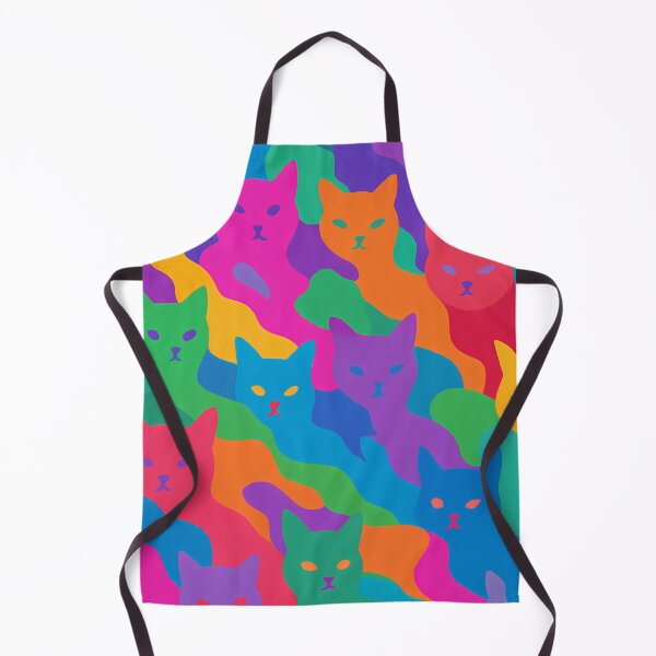 Item preview, Colorful camouflage cat pattern designed and sold by PixelForge.com.de.