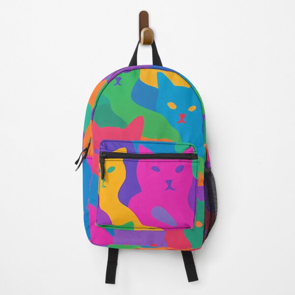 Item preview, Colorful camouflage cat pattern designed and sold by PixelForge.com.de.