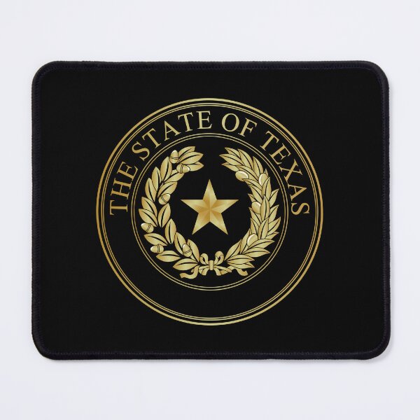 Item preview, The Official Seal of the State of Texas Gold and Black designed and sold by JohnnyVillas.
