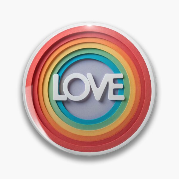 Item preview, A paper cut out of a circle with the word love on it designed and sold by elkuni.