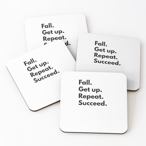 Item preview, Fall. Get up. Repeat. Succeed. designed and sold by beautyjan.