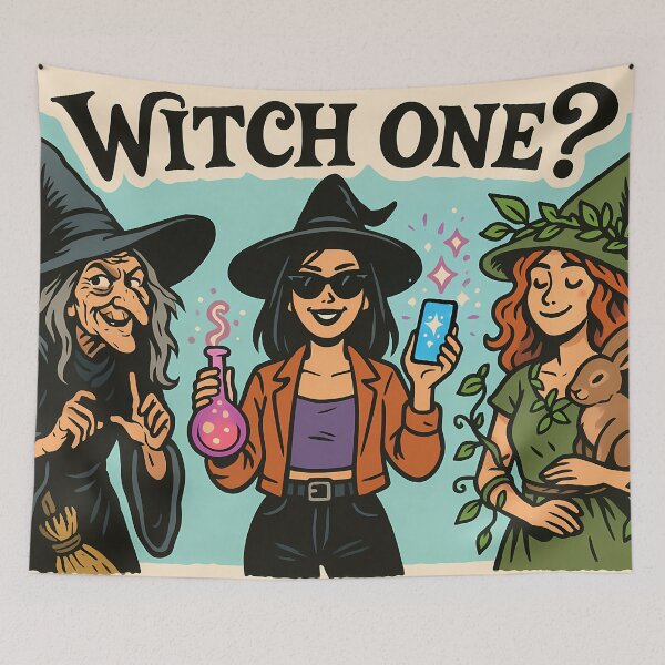 Item preview, Witch One? – Three witches, three styles designed and sold by PixelForge.com.de.