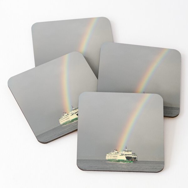 Item preview, A ferry and a rainbow designed and sold by rstewartstudio.