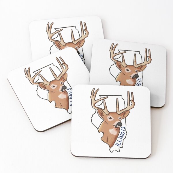 Item preview, Illinois State Mammal - White Tailed Deer designed and sold by littlealiart.