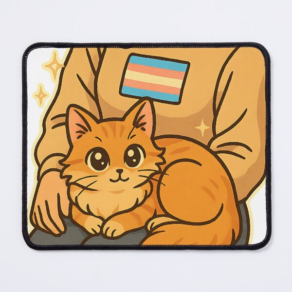 Item preview, Cozy Cat with Flag designed and sold by Anime and 90s Style.