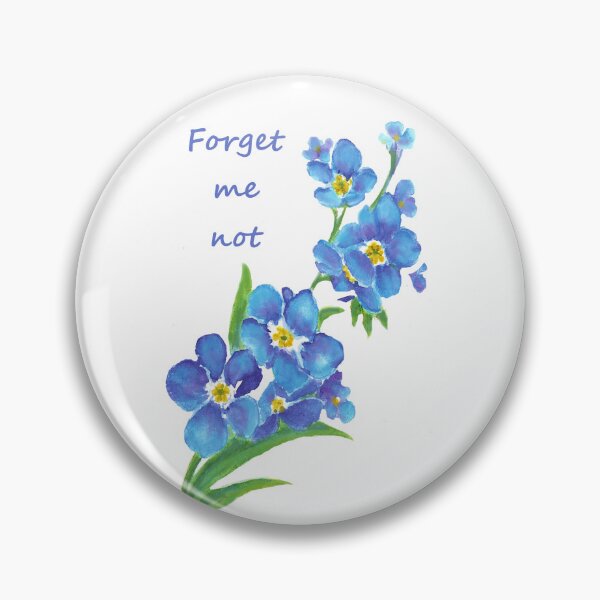 Item preview, Forget Me Not Blue Flower Quote designed and sold by countrymouse.