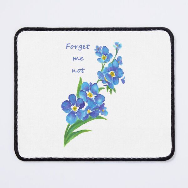 Item preview, Forget Me Not Blue Flower Quote designed and sold by countrymouse.