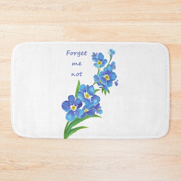 Item preview, Forget Me Not Blue Flower Quote designed and sold by countrymouse.