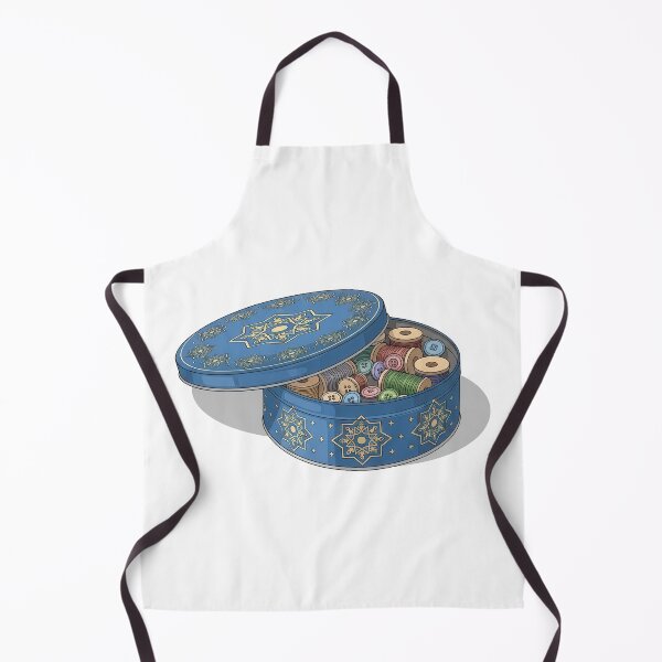 Item preview, Sewing Kit in a Royal Cookie Tin Sticker designed and sold by Arcane-Aesthete.