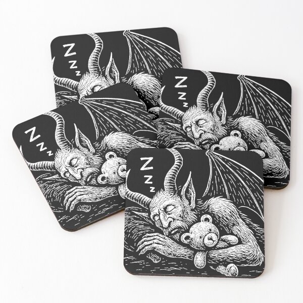 Item preview, Sleeping demon with teddy bear designed and sold by morhoth.