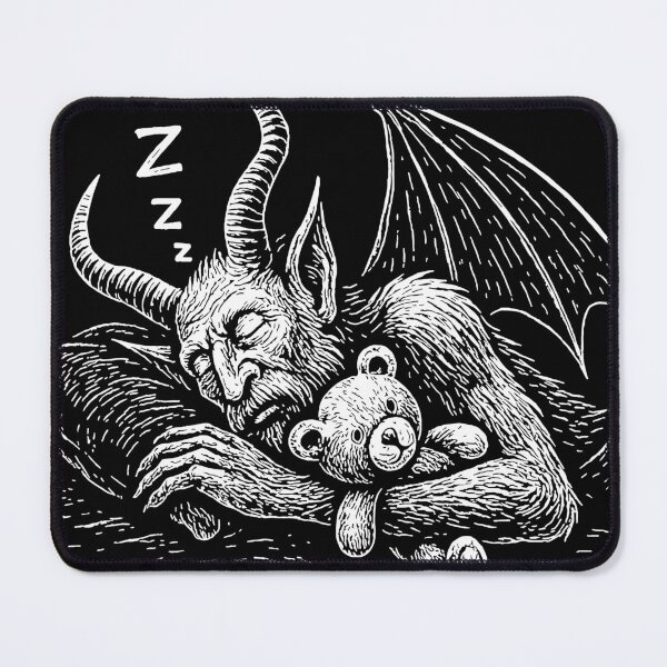 Item preview, Sleeping demon with teddy bear designed and sold by morhoth.