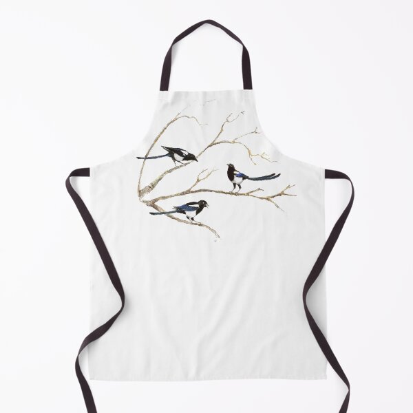 Item preview, Original Watercolor Magpie Bird Family designed and sold by countrymouse.