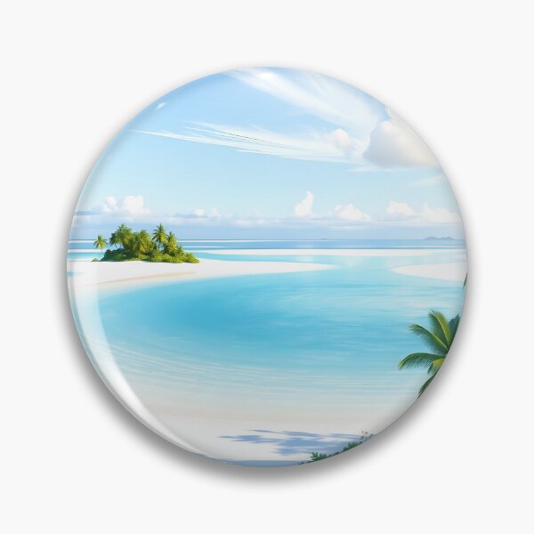 Item preview, Aitutaki, Cook Islands: Soft Morning Light Over South Pacific Lagoon designed and sold by LSVart.
