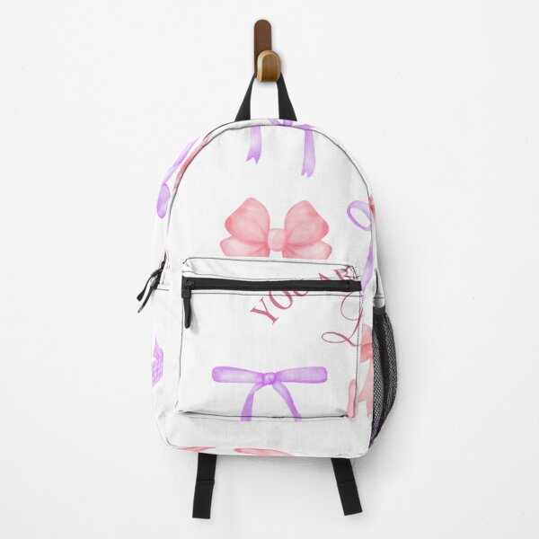 Item preview, "Coquette Aesthetic Bow Collage – Pastel Pink & Purple Ribbons with Positive Quote" designed and sold by Cgriffin18.