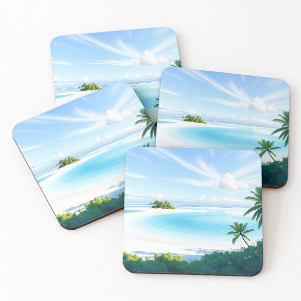 Item preview, Aitutaki, Cook Islands: Soft Morning Light Over South Pacific Lagoon designed and sold by LSVart.