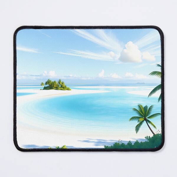 Item preview, Aitutaki, Cook Islands: Soft Morning Light Over South Pacific Lagoon designed and sold by LSVart.