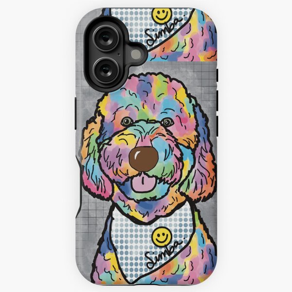 Vista previa del artículo con la obra «Simba el Doodle de Ojo Verde», diseñado y vendido por LipigicoArt.