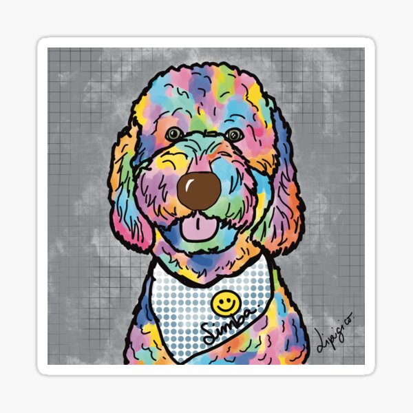 Item preview, Simba, das Grünaugen-Gekritzel designed and sold by LipigicoArt.