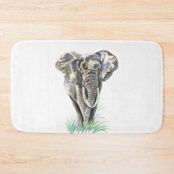 Item preview, Watercolor Elephant Animal Nature Art designed and sold by countrymouse.