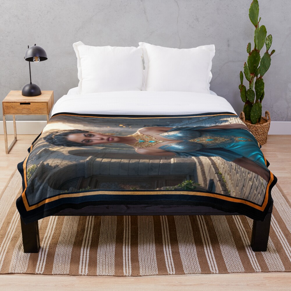 A Venetian Reverie, Capturing The Ethereal Beauty Of Aitzane Xantala AI Concept Art by Xzendor7 3 A Venetian Reverie, Capturing The Ethereal Beauty Of Aitzane Xantala Alluring AI Concept Art by Xzendor7 Decorative Art Print Throw Blanket