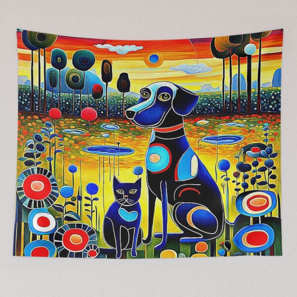 Item preview, Dog and Cat 1 designed and sold by George Hutton Hunter.