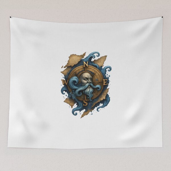 Item preview, Wind Over Vintage Topographic Maps designed and sold by WolfPixelRo.