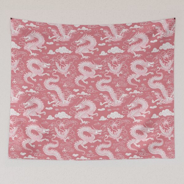 Item preview, Eastern Pink Dragon Pattern designed and sold by PatronesKawai.