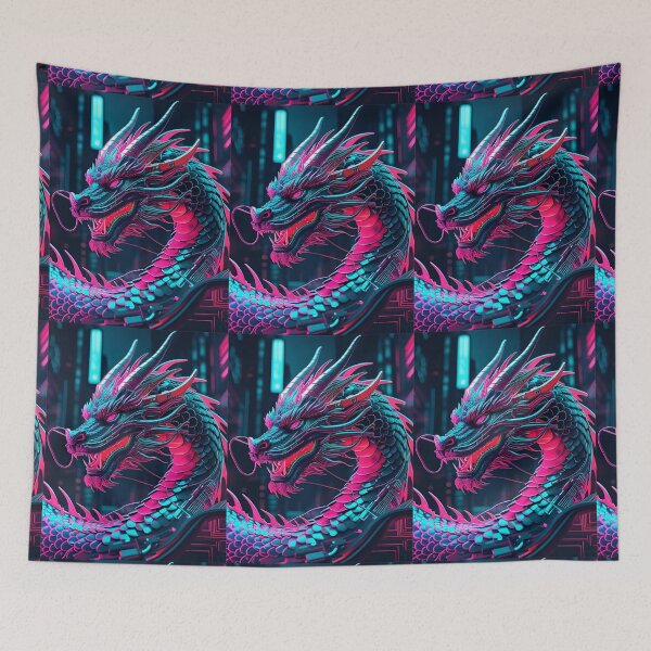 Item preview, Cyber Punk Dragon Pattern designed and sold by PatronesKawai.