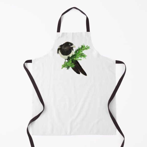 Item preview, Watercolor Magpie Bird Nature Art designed and sold by countrymouse.