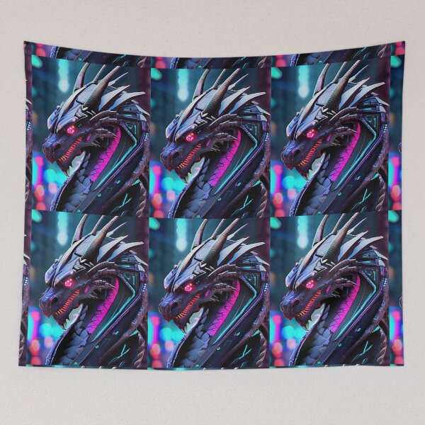 Item preview, Cyber Punk Dragon Pattern designed and sold by PatronesKawai.