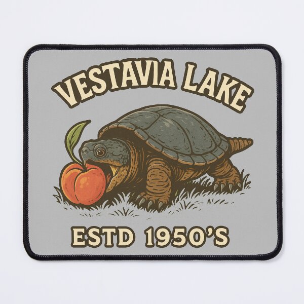 Item preview, Vestavia lake tiny rambo snapping turtle peach designed and sold by Michael Garber.