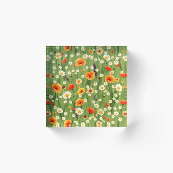 Aperçu de l'œuvre Motif de prairie de fleurs sauvages d'été créée et vendue par Hoeshie.