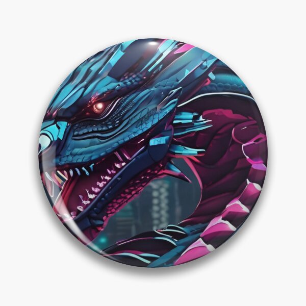 Item preview, Cyber Punk Dragon Pattern designed and sold by PatronesKawai.