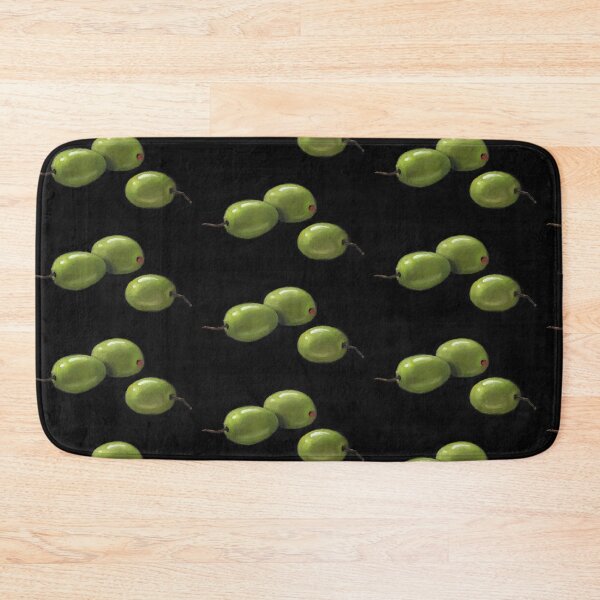 Item preview, Three Olives on Black Background, Still Life, Pastel, Olive Oil designed and sold by JoyfulWhimsy.