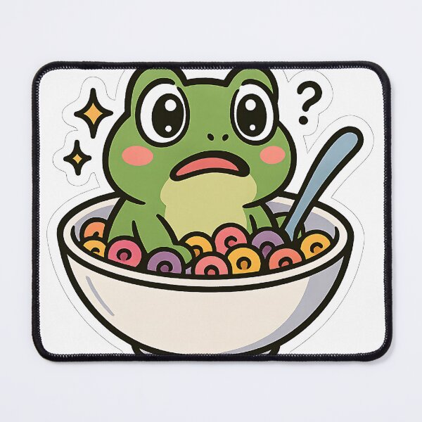 Item preview, Cereal Bowl Frog Meme designed and sold by Anime and 90s Style.