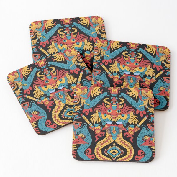 Item preview, Dragon Pattern (Aztec version) designed and sold by PatronesKawai.