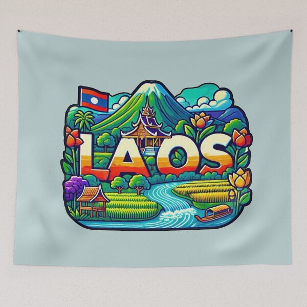 Item preview, Laos designed and sold by Myra365Art.