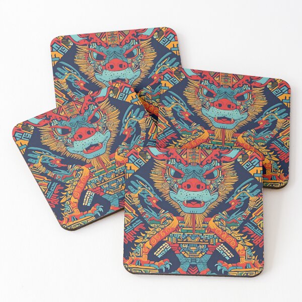 Item preview, Dragon Pattern (Aztec version) designed and sold by PatronesKawai.
