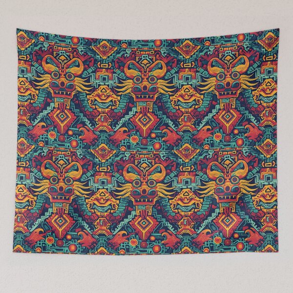 Item preview, Dragon Pattern (Aztec version) designed and sold by PatronesKawai.