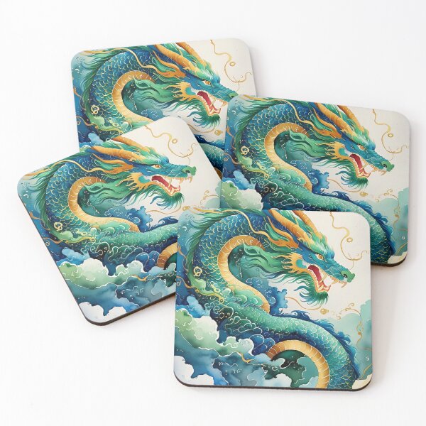Item preview, Watercolor Sky Dragon Pattern designed and sold by PatronesKawai.