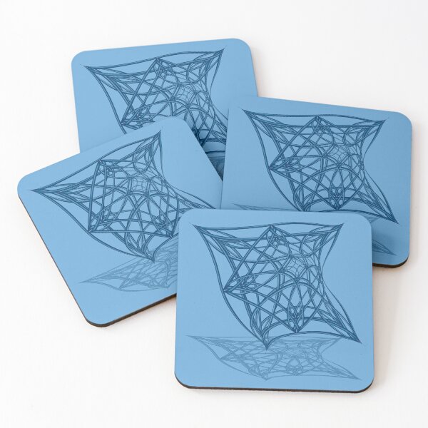 Item preview, Geometric image of blue frames with shadow designed and sold by Cherevan.