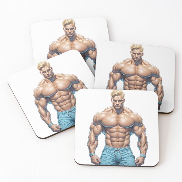 Item preview, Ultra Muscular Bodybuilder Sticker – Bold Fitness Art #121 designed and sold by ForeverPrintsOK.