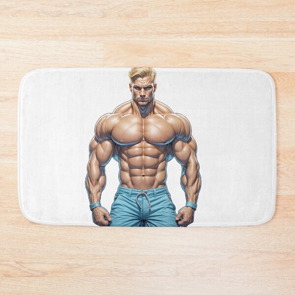 Item preview, Ultra Muscular Bodybuilder Sticker – Bold Fitness Art #121 designed and sold by ForeverPrintsOK.